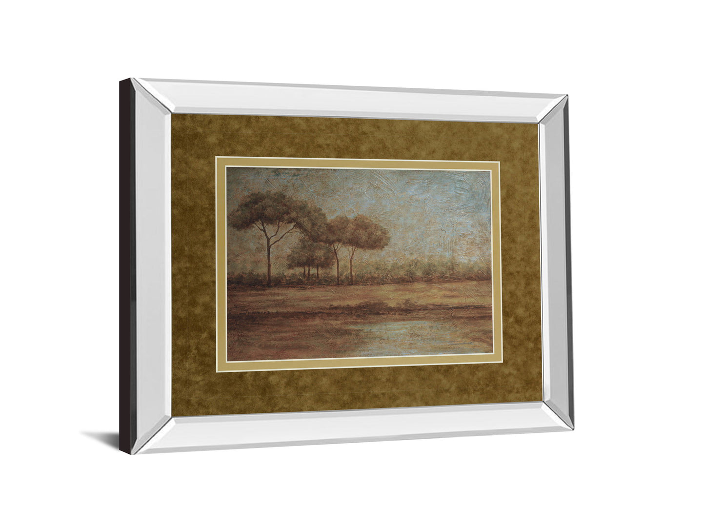 Woodland Sanctuary By Veronica Faust - Mirror Framed Print Wall Art - Light Brown
