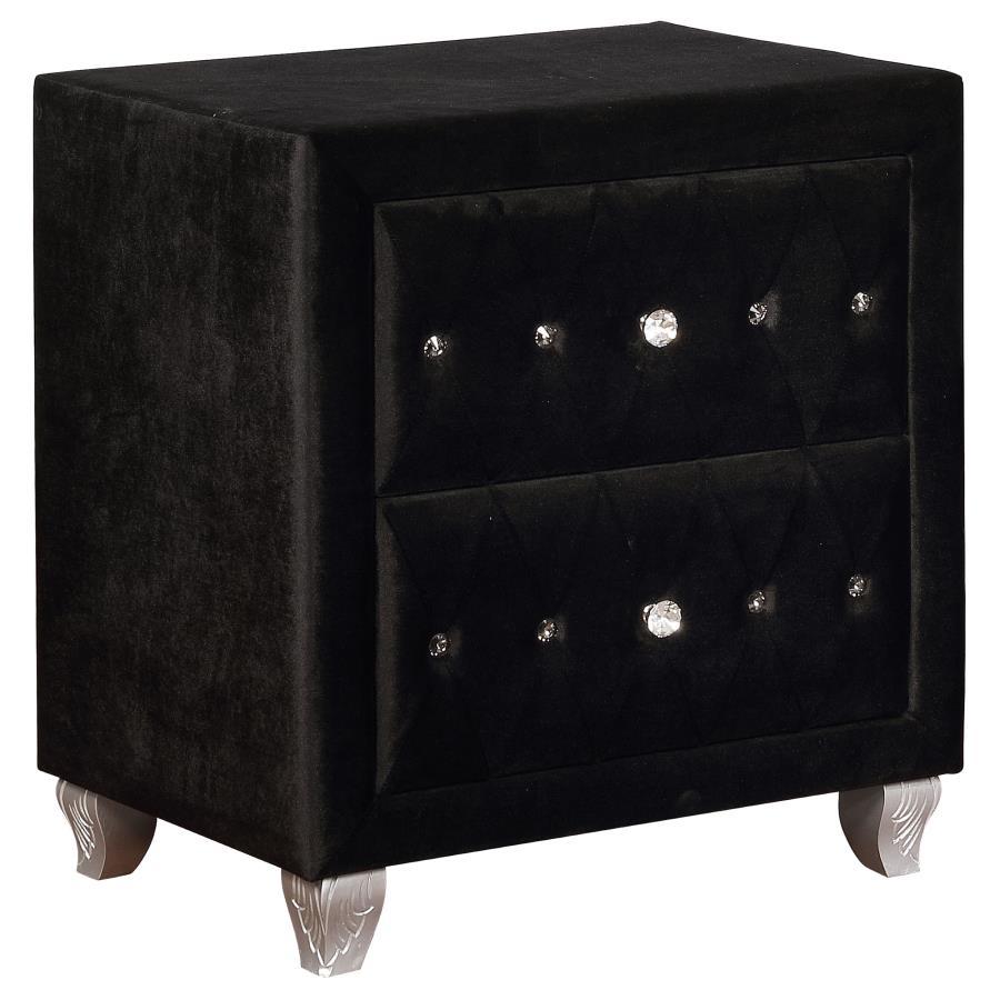 Deanna - Upholstered 2-Drawer Nightstand