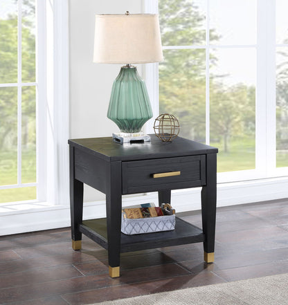 Yves - End Table - Black