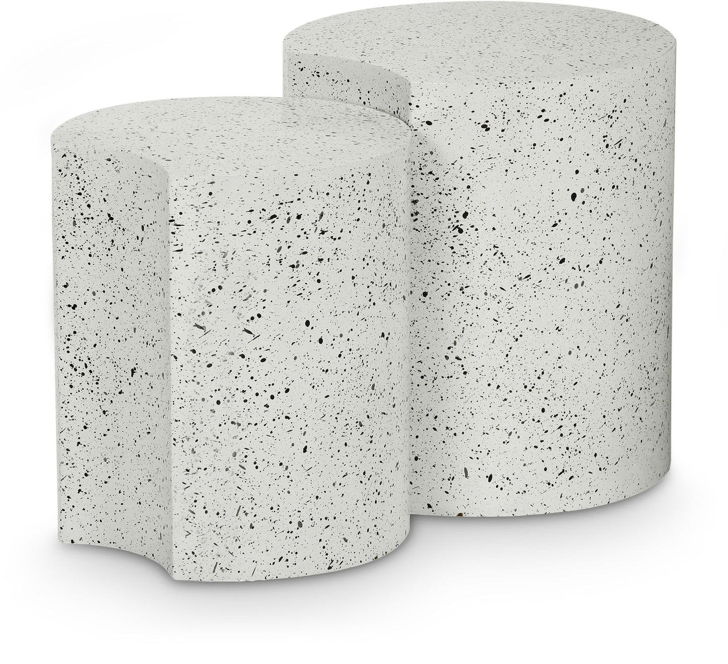 Dimple - Modular End Table - Terazzo Finish