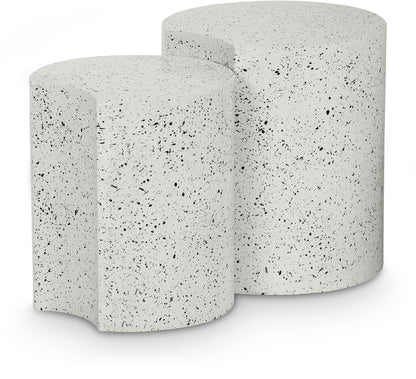 Dimple - Modular End Table - Terazzo Finish