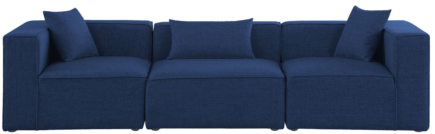 Cube - Linen Modular 3 Seat Sofa
