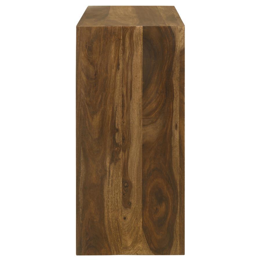 Odilia - Mesa de sofá rectangular de madera maciza - Auburn