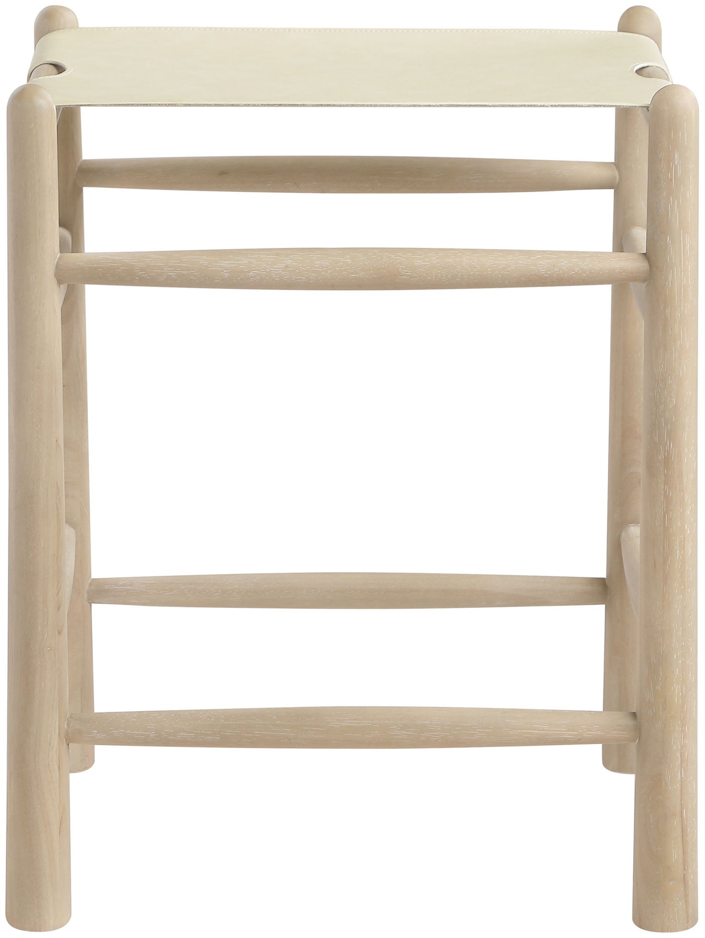 Santos - Backless Counter Stool With Stained Natural Base