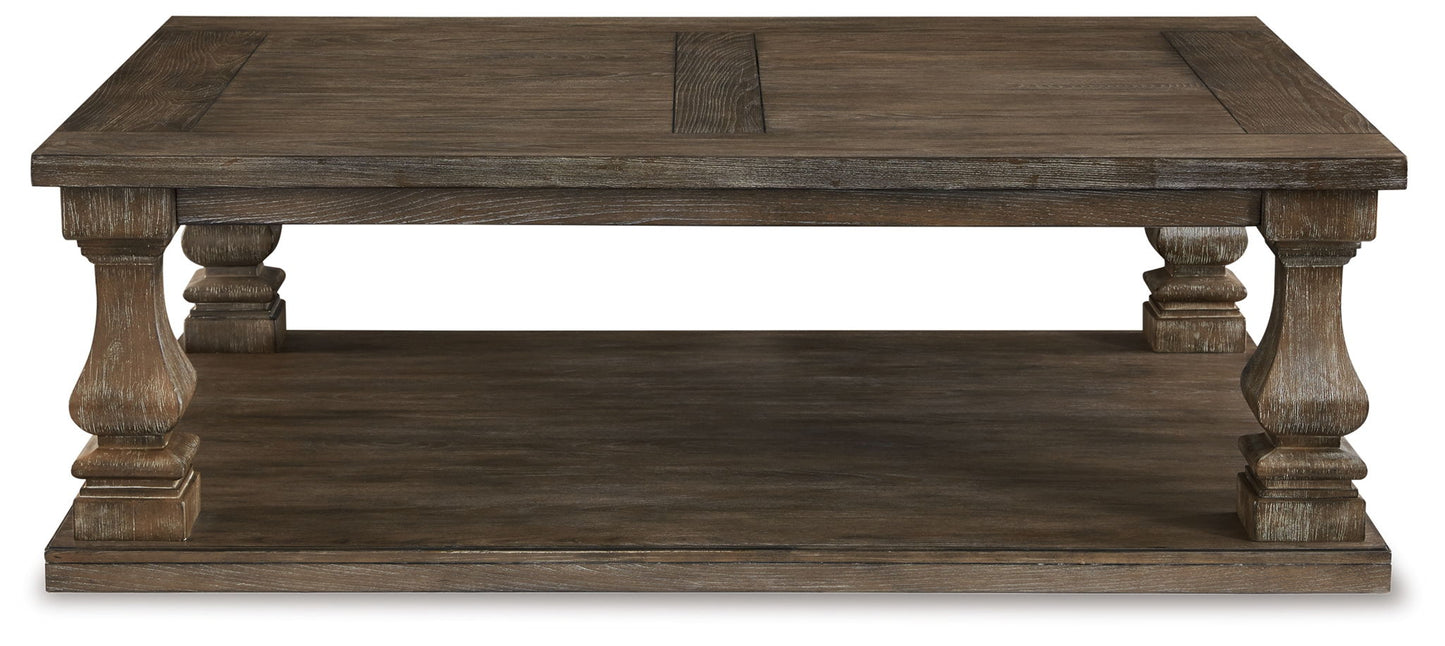 Johnelle - Gris - Mesa de centro rectangular