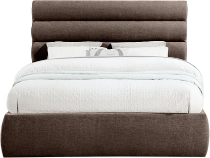 Adam - Chenille Fabric Bed With 52" Headboard