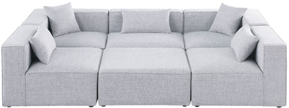 Cube - Linen 6 Piece Modular Sectional