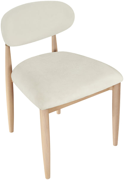Riccio - Fabric Dining Side Chair (Set of 2) - Natural Frame