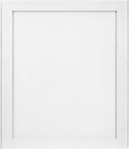 Modernist - Mirror With Stainless Steel Base - White