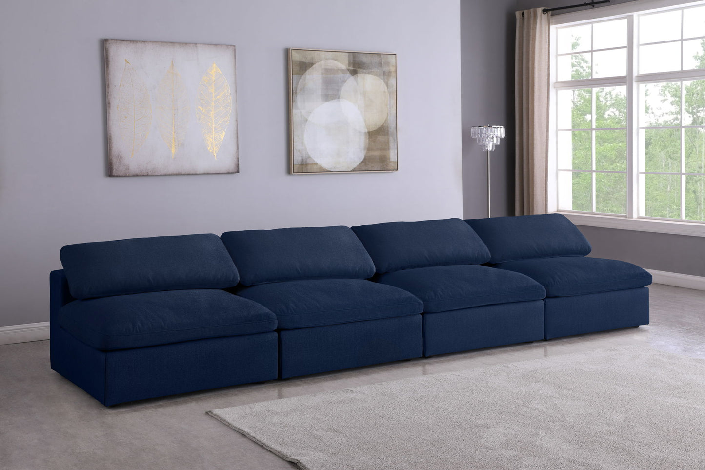 Serene - Modular Armless 4 Seat Sofa
