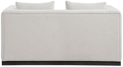 Alfie - Linen Textured Fabic Loveseat