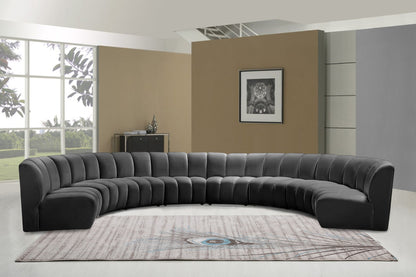 Infinity - 8 Piece Velvet Modular Sectional