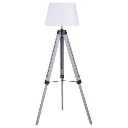 Dayton - Empire Shade Metal Tripod Floor Lamp - Gray