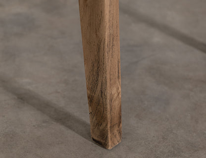 Balam - Upholstered Seat Wooden Chair (Set of 2) - Almond / Barrel Brown