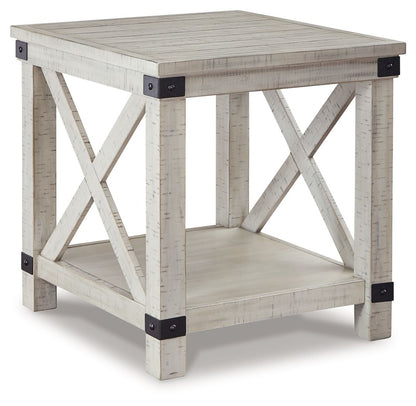 Carynhurst - Whitewash - Mesa auxiliar rectangular