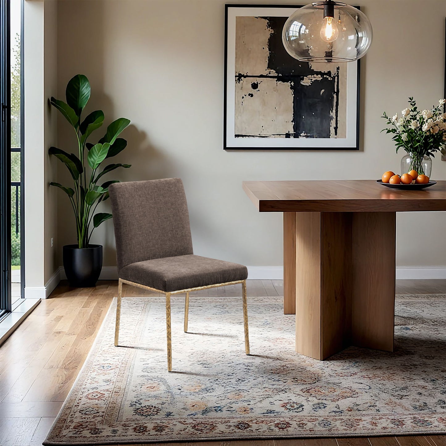 Reeves - Dining Side Chair (Set of 2) - Gold Base