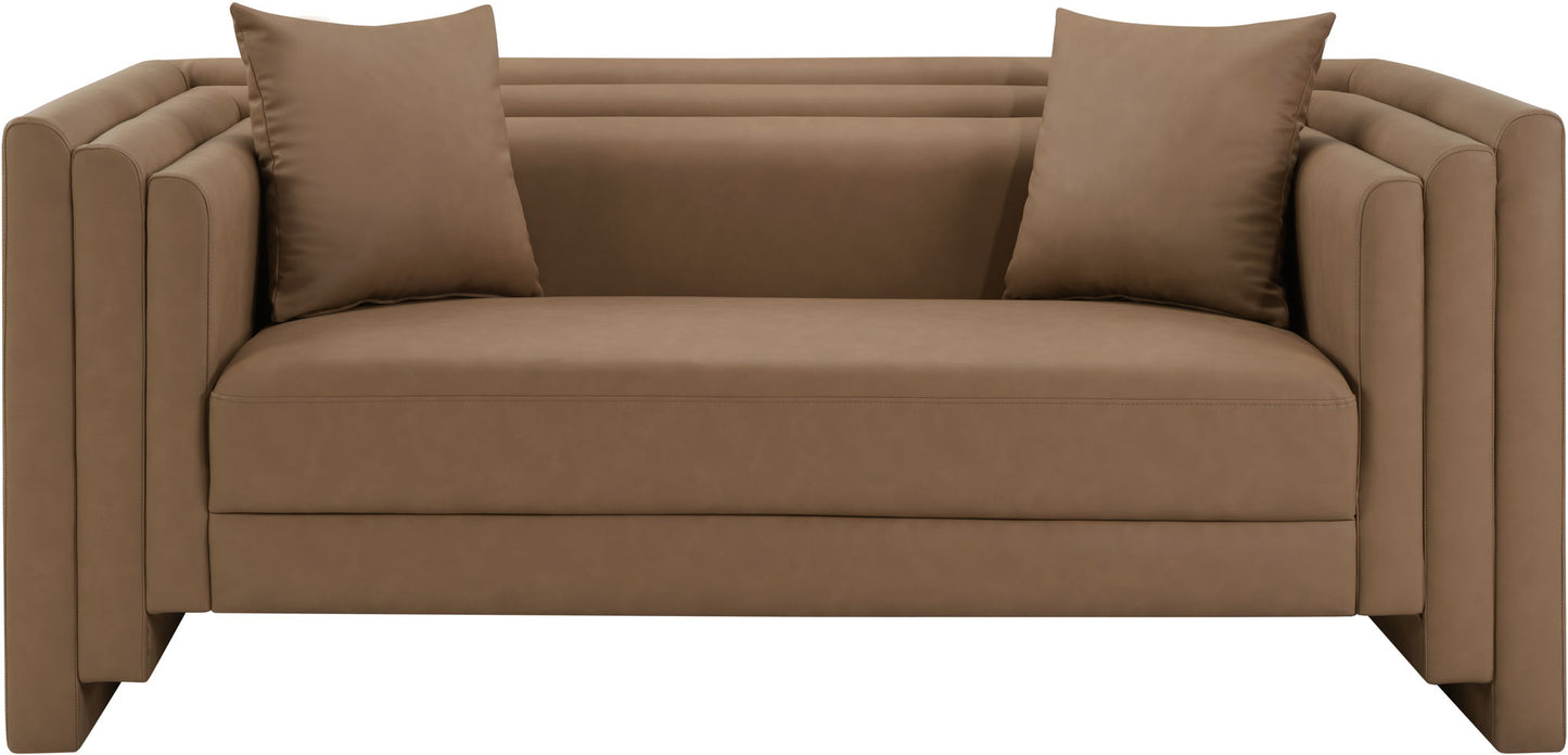 Everett - Vegan Leather Upholstered Loveseat