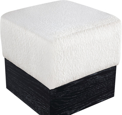 Havre - Ottoman / Stool With Black Base