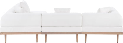 Laguna - 4 Piece 106.5" Upholstered Outdoor Patio Modular Sectional