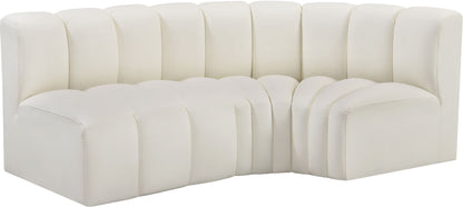 Arc - Faux Leather 3 Piece Sofa
