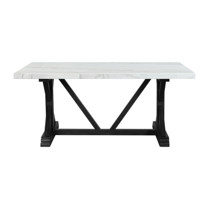 Toscana - Mesa de comedor con altura de encimera de mármol