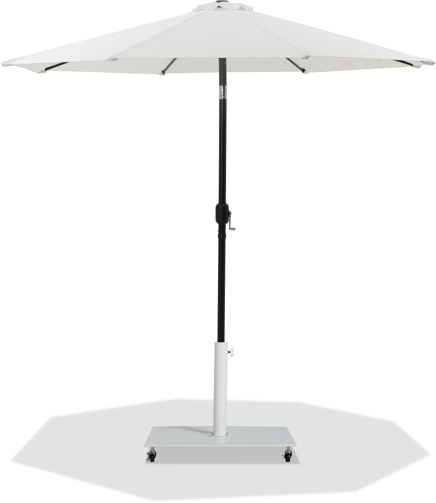 Fiji - Aluminum Patio Umbrella With Square White And Black Base