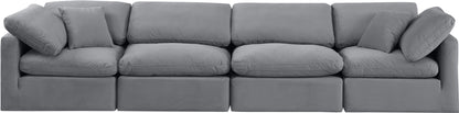 Indulge - Velvet 4 Seat Modular Sofa