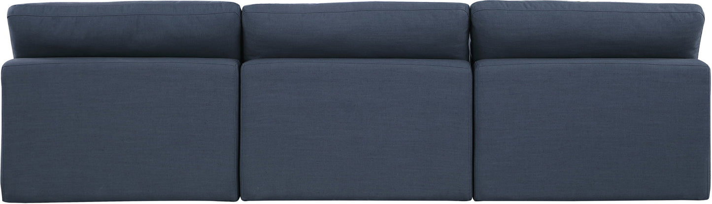 Comfy - Linen Modular Armless Sofa 3 Seats