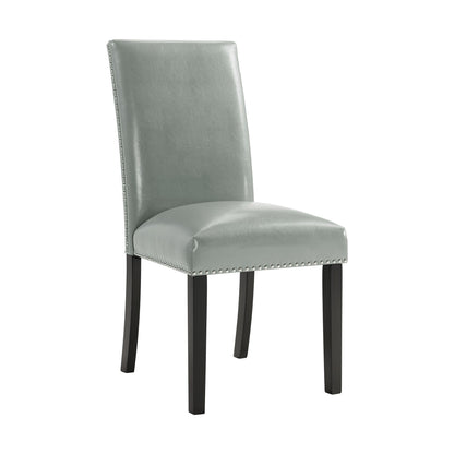 Francesca - Juego de comedor rectangular de 5 piezas, mesa y cuatro sillas - Gris