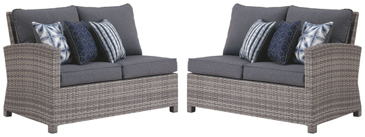 Salem - Gray - Raf / Laf Loveseat W/Cush (Set of 2)