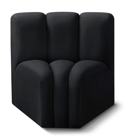 Arc - Velvet Curved Corner Chair