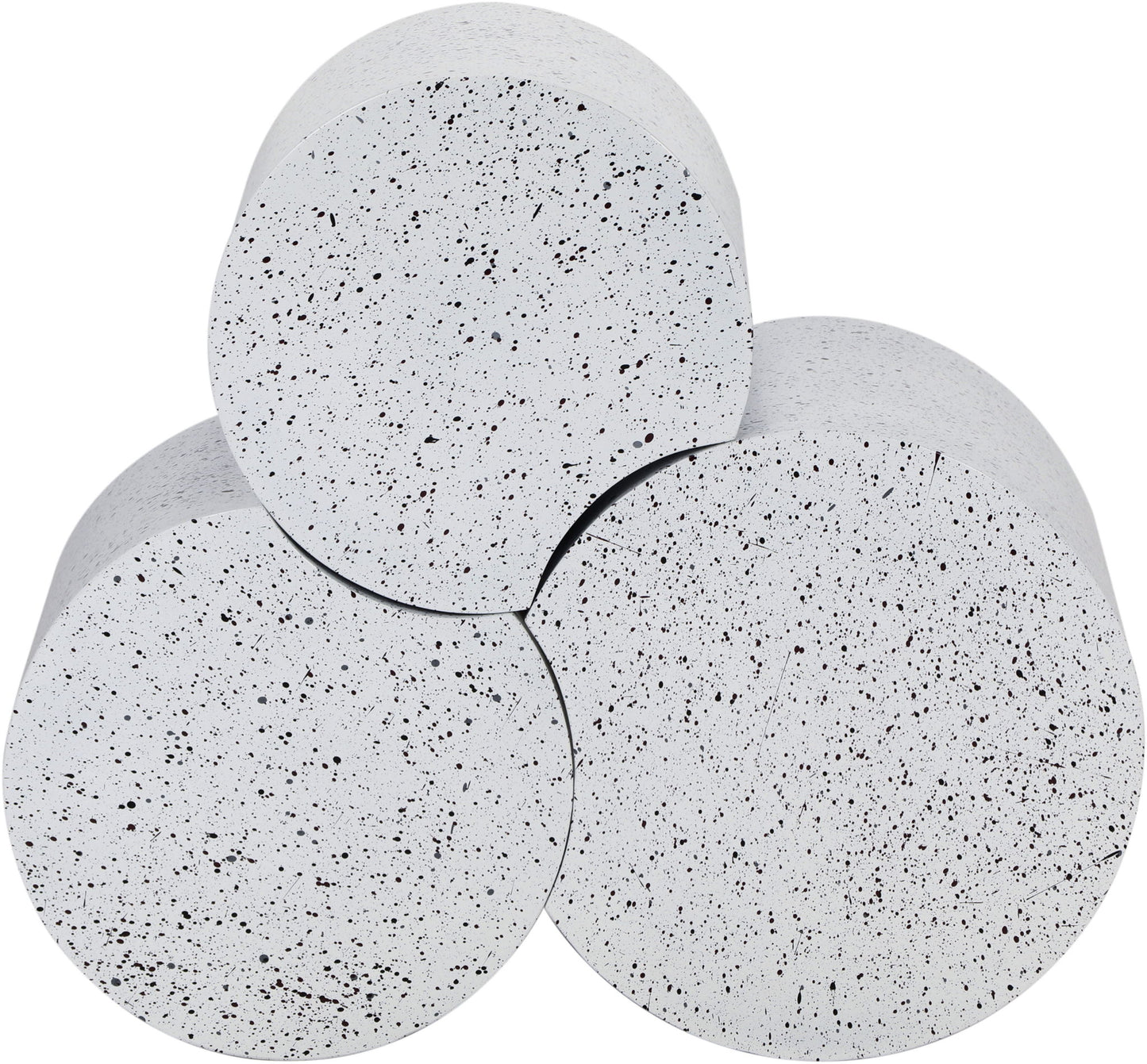 Dimple - 20" 3 Piece Modular End Table - Terazzo Finish