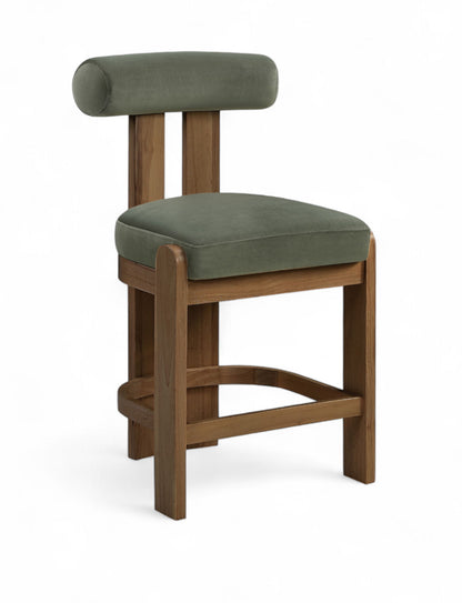 Arienzo - Velvet Upholstered Counter Stool (Set of 2)