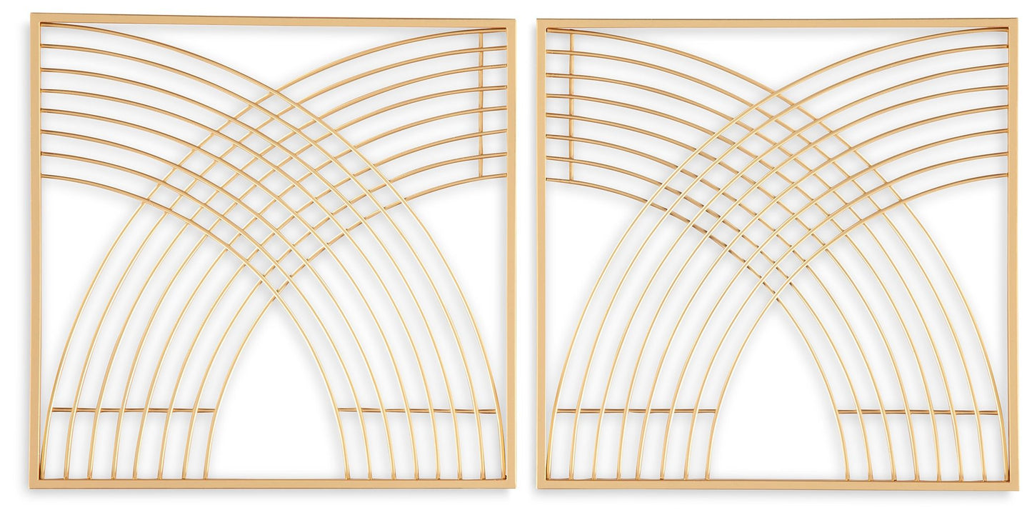 Dalkins - Gold Finish - Wall Decor Set (Set of 2)