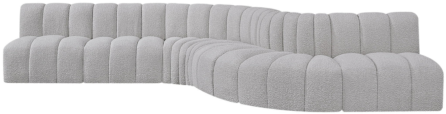 Arc - Boucle Fabric 7 Piece Modular Sofa