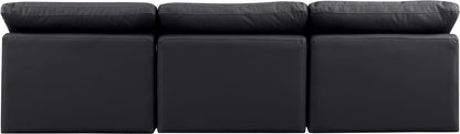 Indulge - Faux Leather 3 Seat Modular Armless Sofa