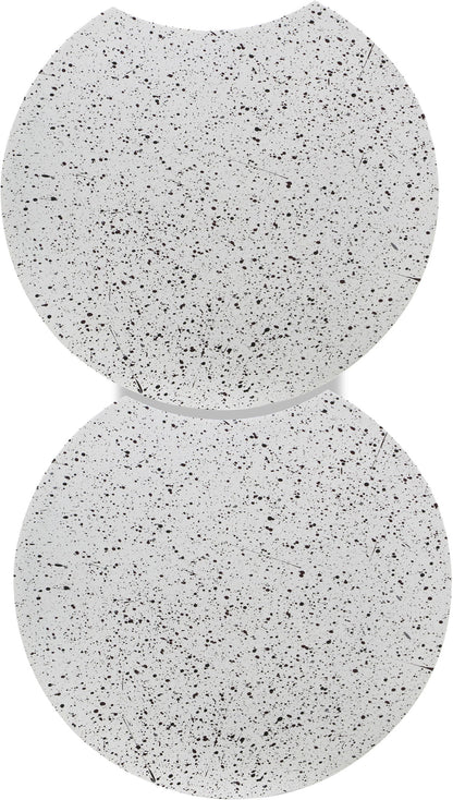 Dimple - 2 Piece Modular End Table - Terazzo Finish