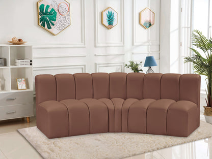 Arc - Faux Leather 3 Piece Modular Corner Sofa