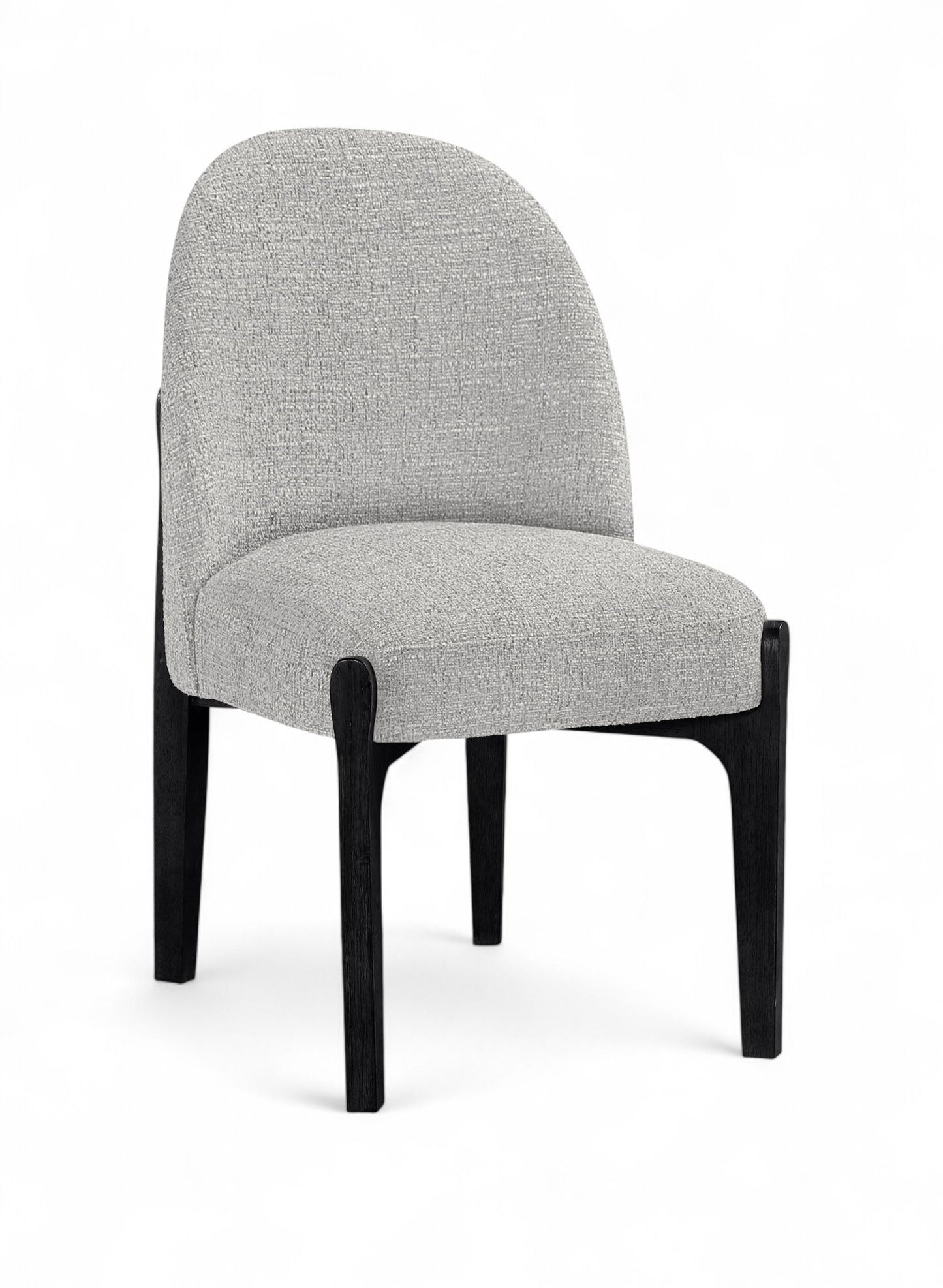 Torino - Upholstered Dining Chair With Brushed Black Base (Set of 2)