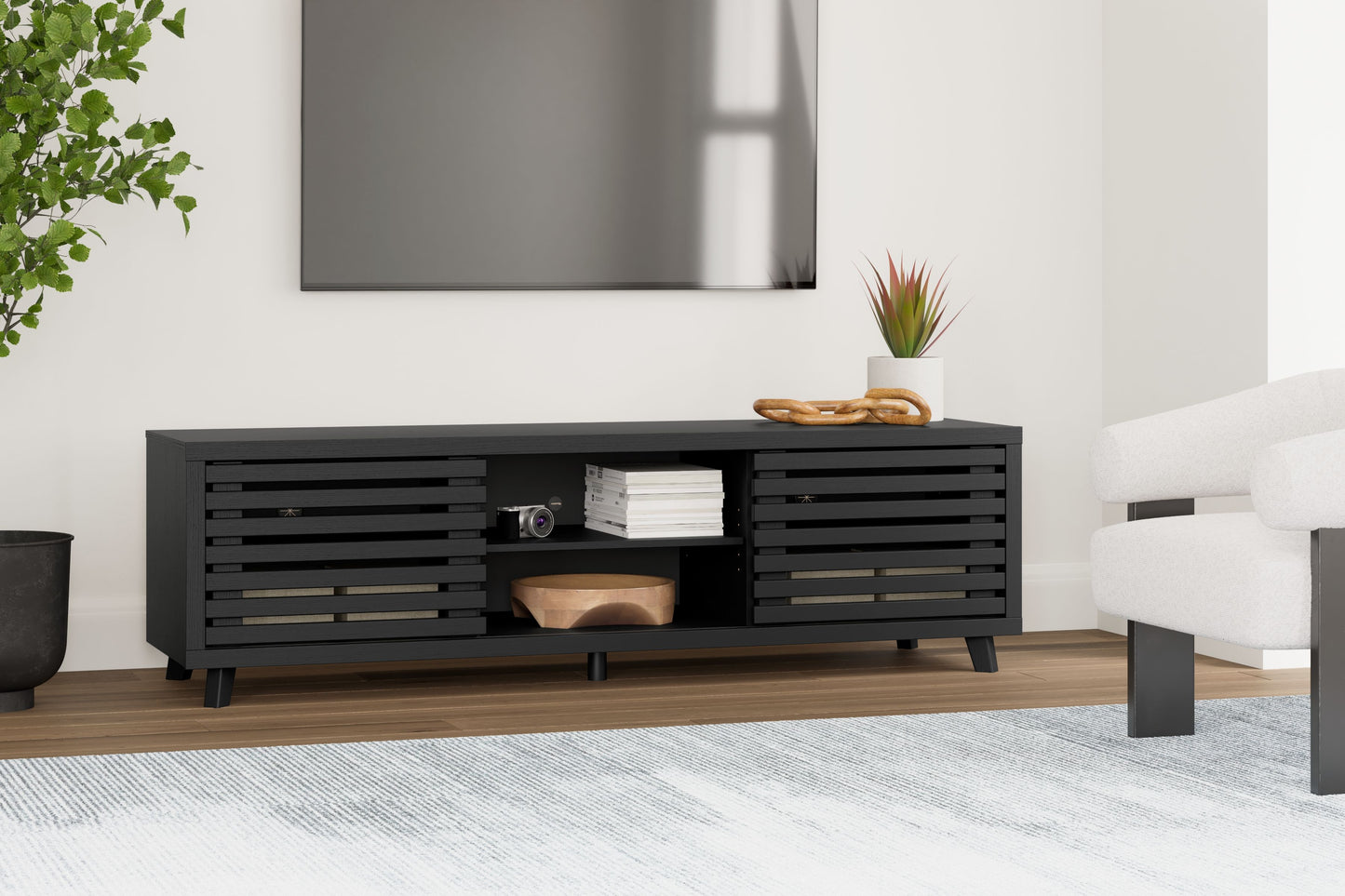 Danziar - Negro - Mueble para TV extra grande