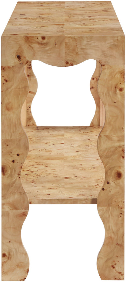 Vassa - Burl Veneer Console Table