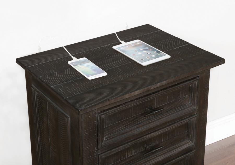 Atascadero - Nightstand - Weathered Carbon