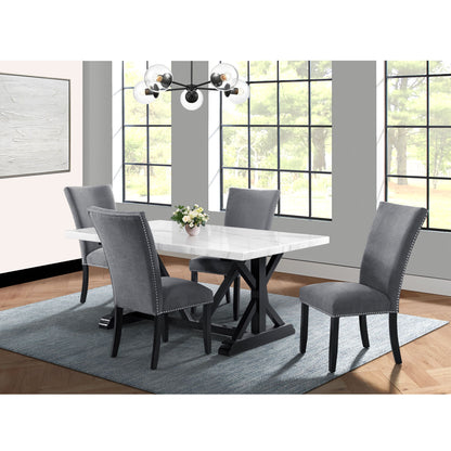 Toscana - Mesa de comedor con altura de encimera de mármol