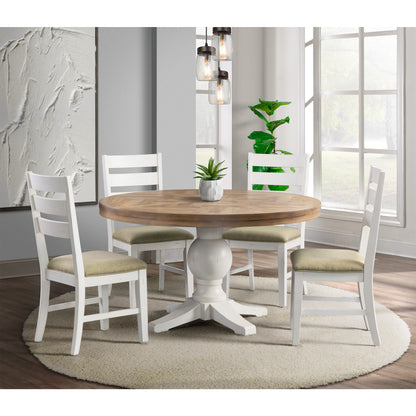 Park Creek - Round Standard Height Dining Table - Cottage White Finish