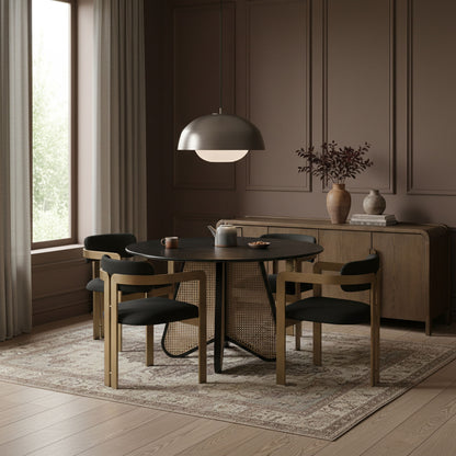 Aurum - Vegan Leather Upholstered Dining Chair With Brushed Brass Base (Set of 2)