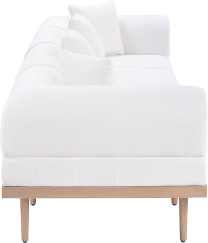 Laguna - 4 Piece Resilient Water Resistant Fabric 142" Upholstered Outdoor Patio Modular Sofa