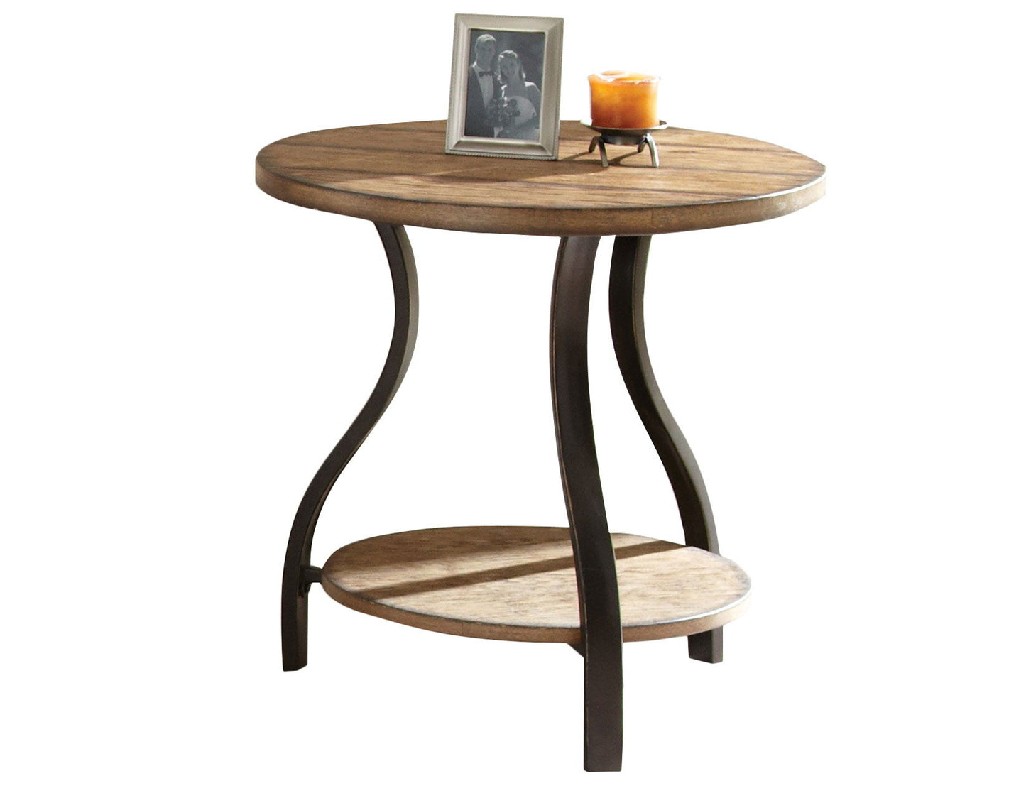 Denise - End Table Round - Brown