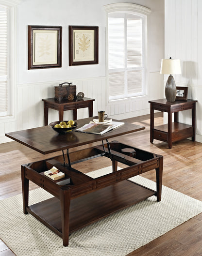 Crestline - Chairside End Table - Brown