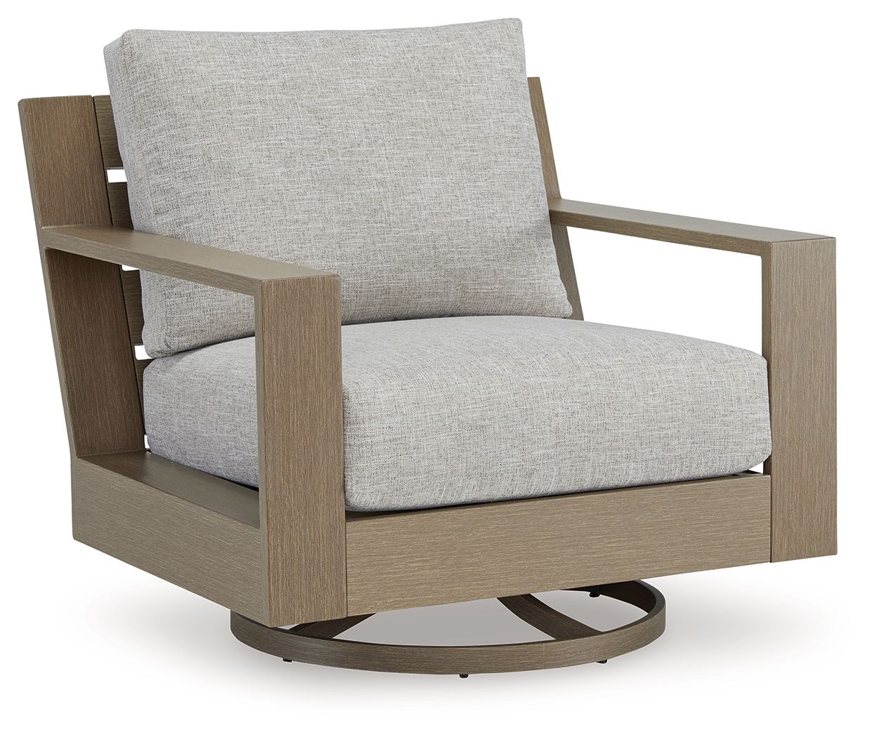 Kimpton Isle - Brown / Beige - Swivel Lounge With Cushion