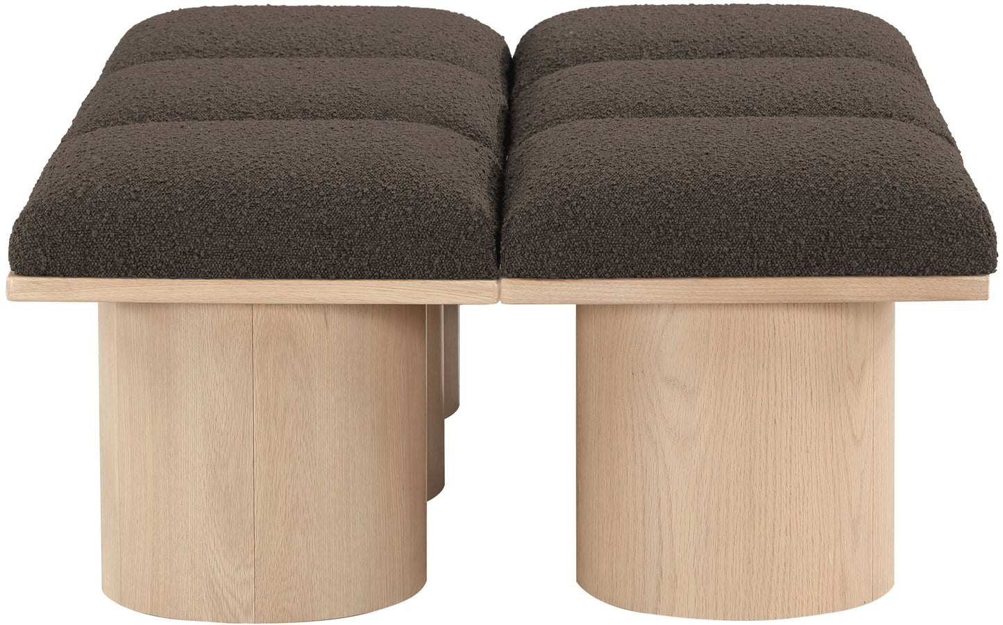 Pavilion - 6 Piece Modular Bench With Natural Base